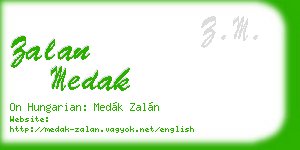 zalan medak business card